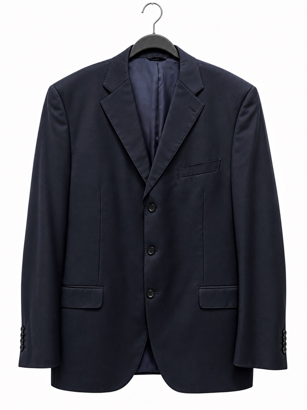 Givenchy Men Suit Wool Designer Blazer Blue Luxury Office Wear See Measurements